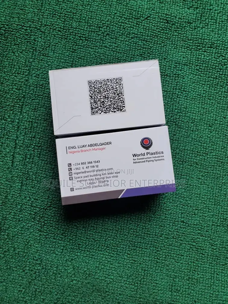 Business Card With Unique Qr Code