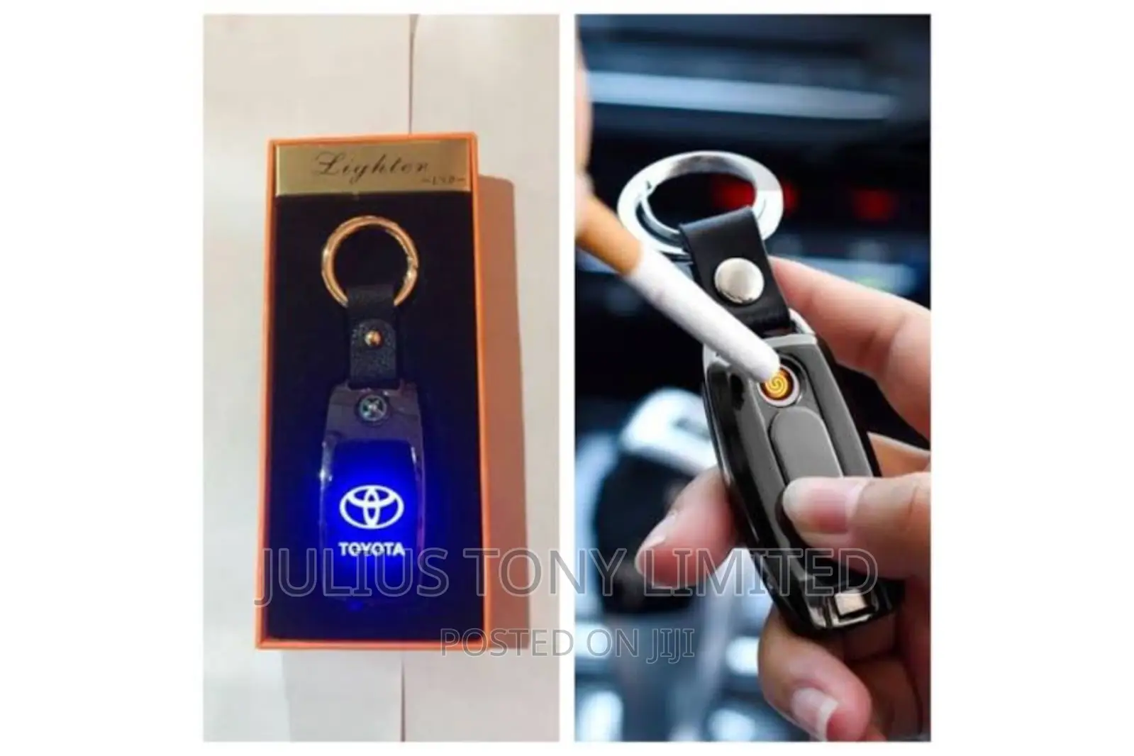 Car Key Holder Lighter With USB Charging Port