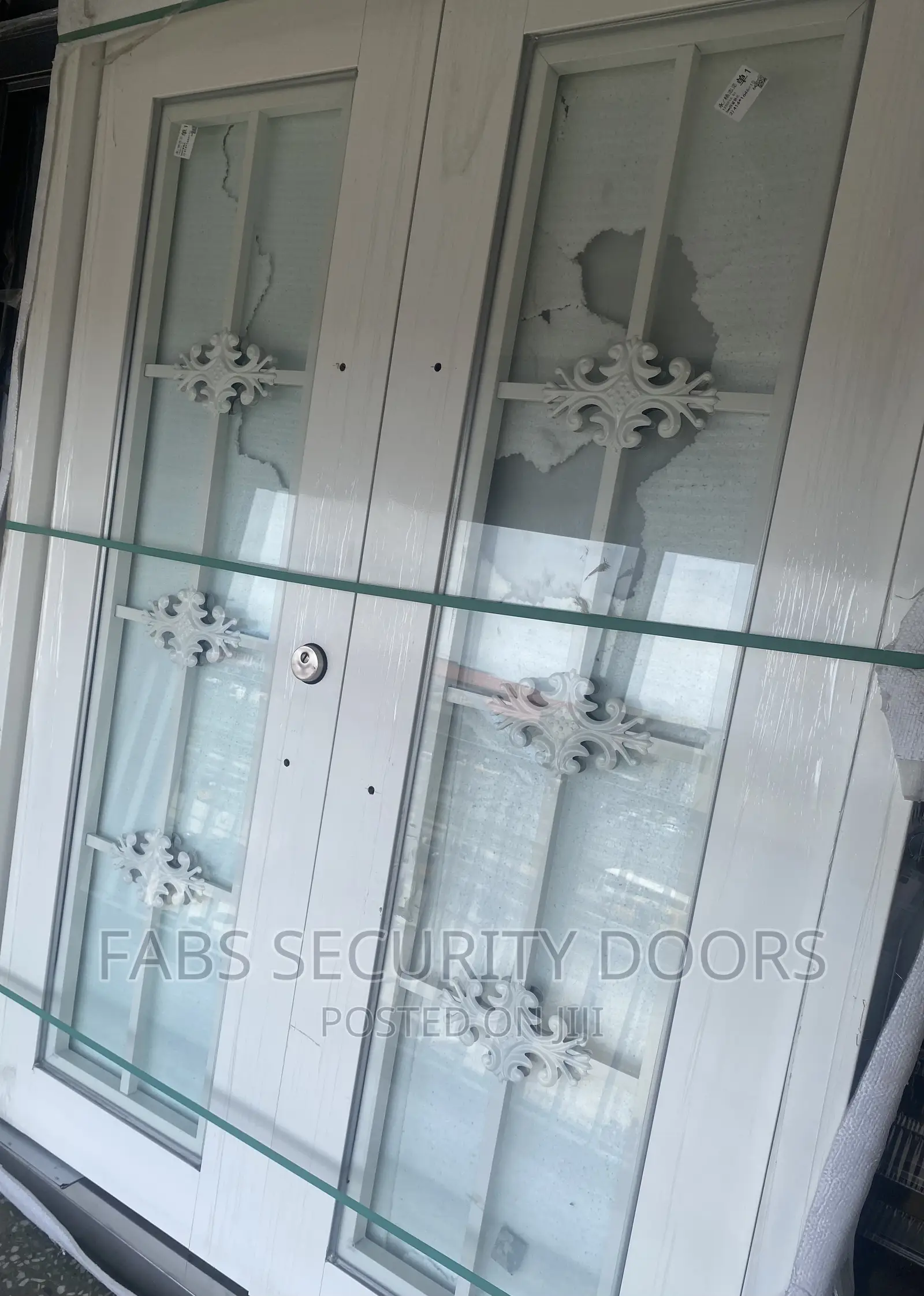 5ft Swing Glass Door (White)