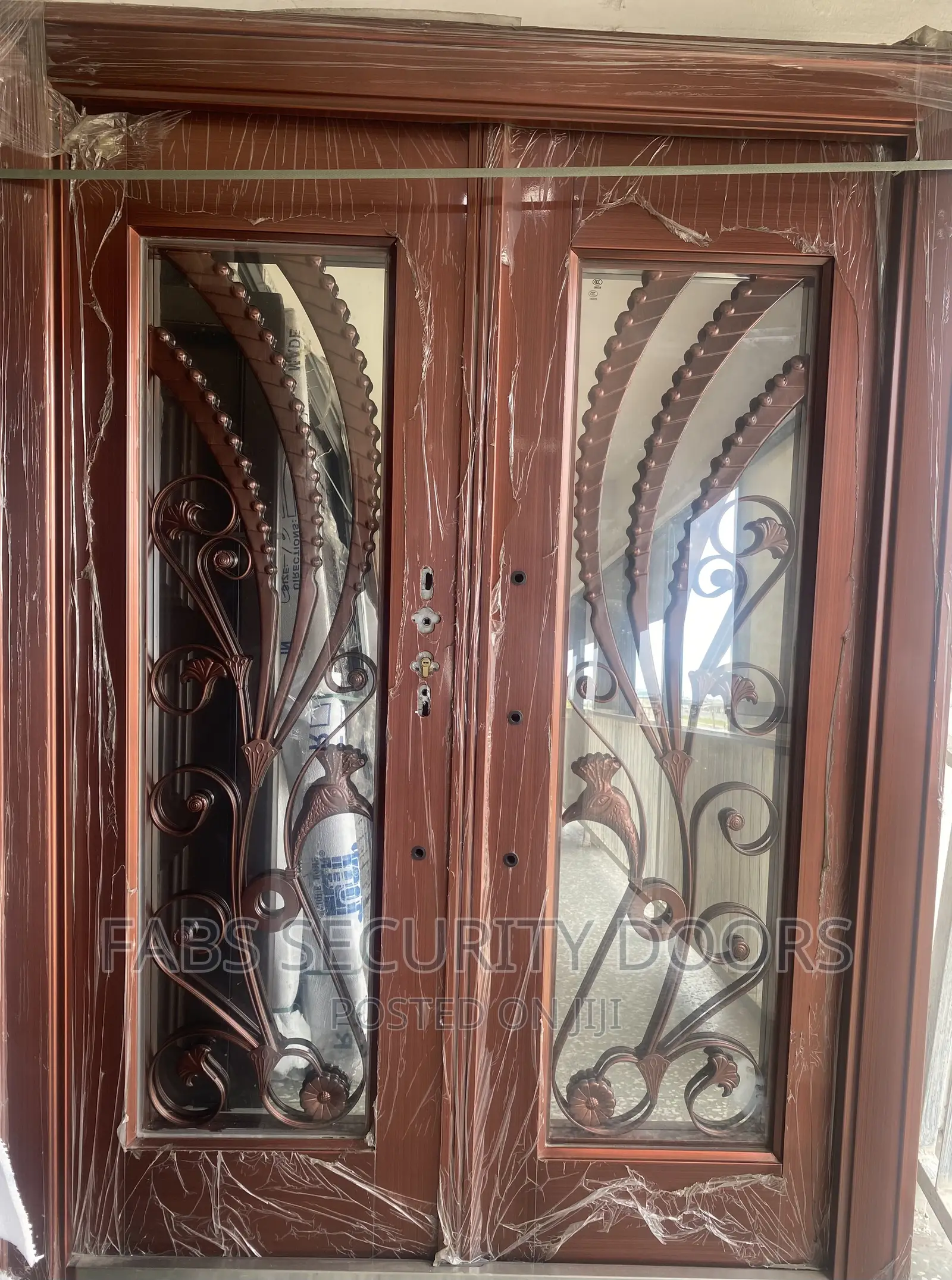 5ft Copper Glass Door (Brown)
