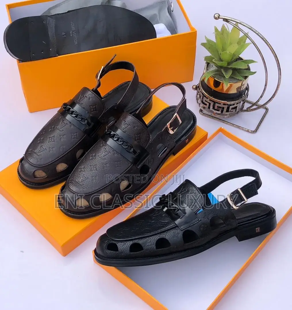 Original Men's Shoes Sandals Versace Available in Store