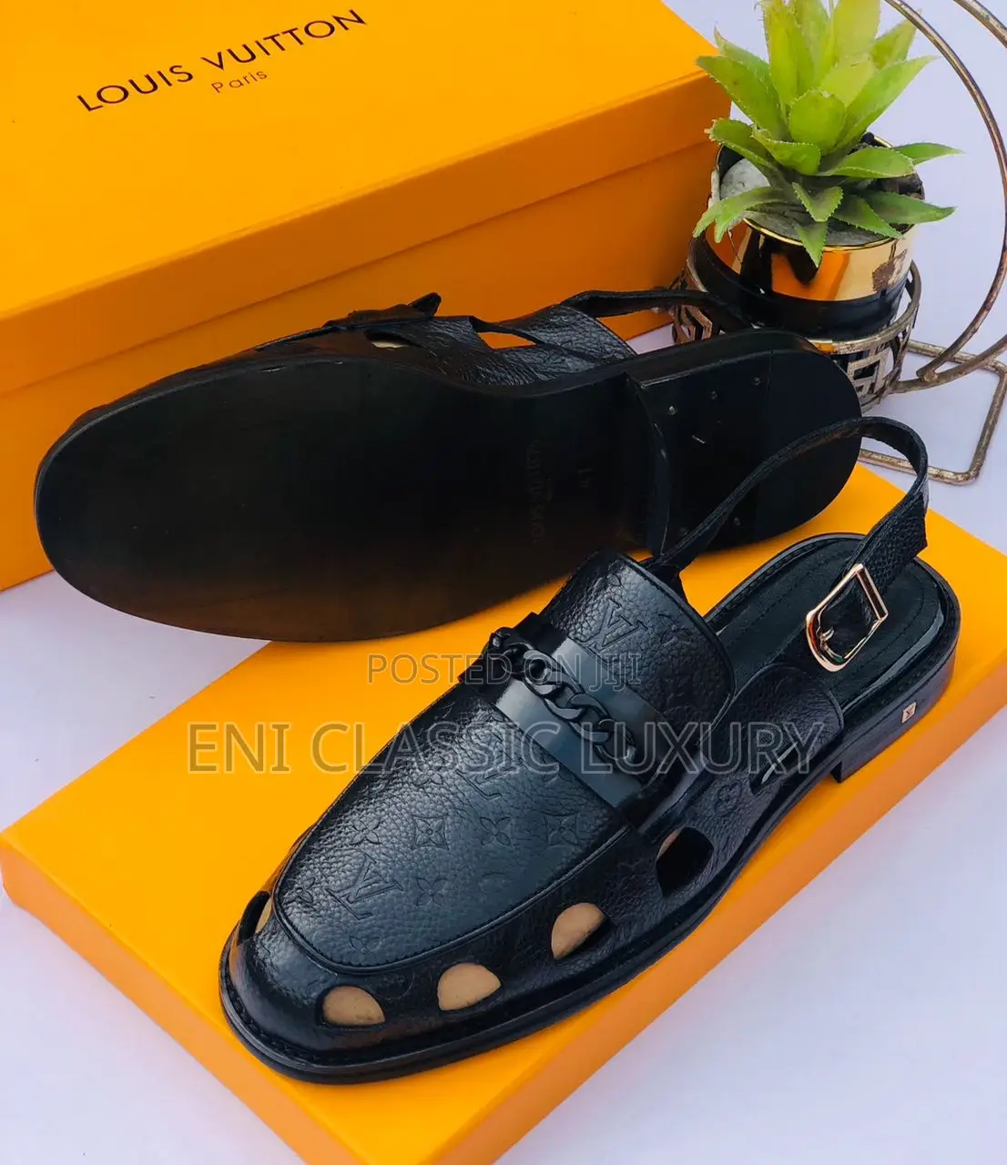 Original Men's Shoes Sandals Versace Available in Store