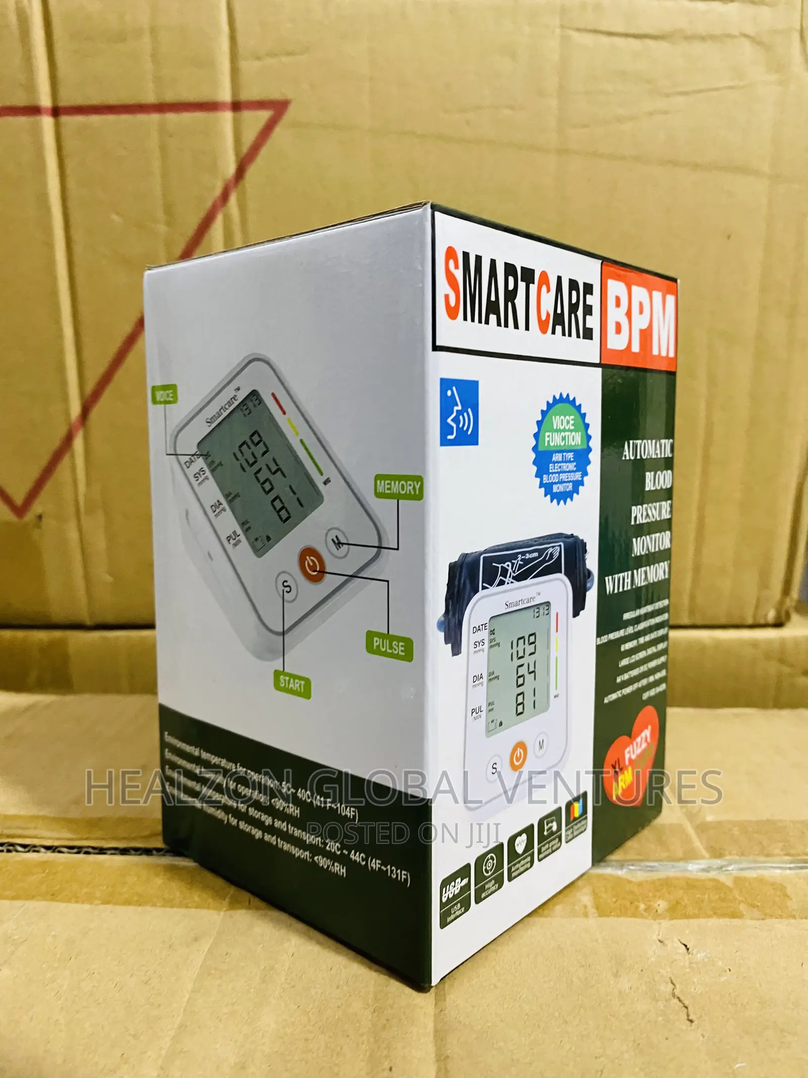 Talking Blood Pressure Monitor With USB Port