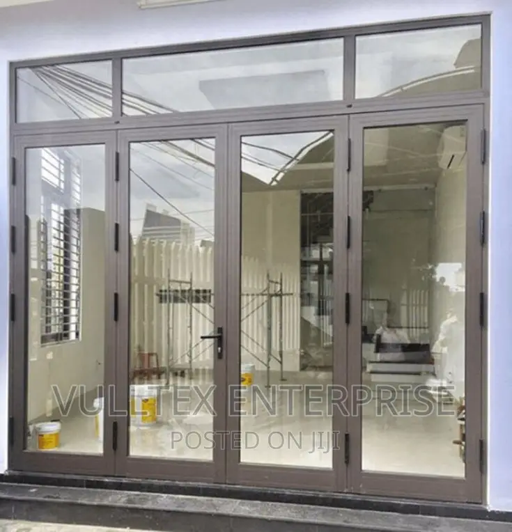 Aluminum Door+Fix Glass Panels