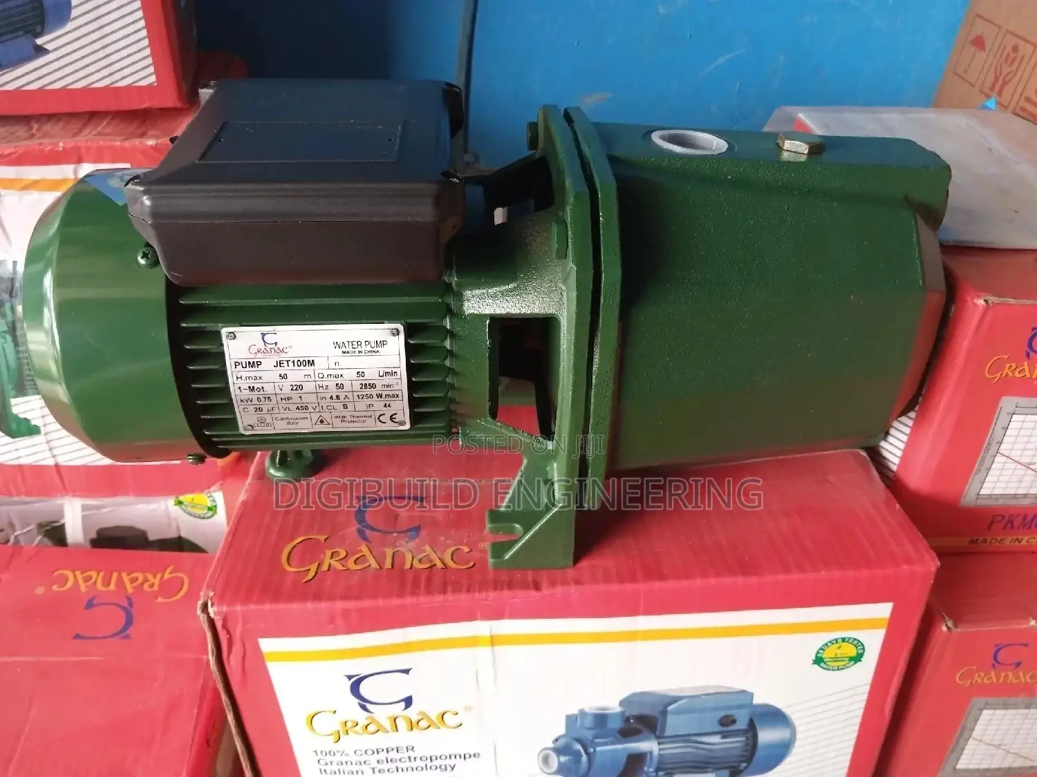 1hp Granac Water Pumping Machine
