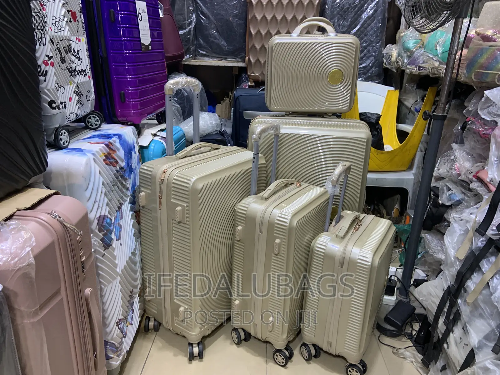 Set of Swiss Polo Plastic Travel Luggage