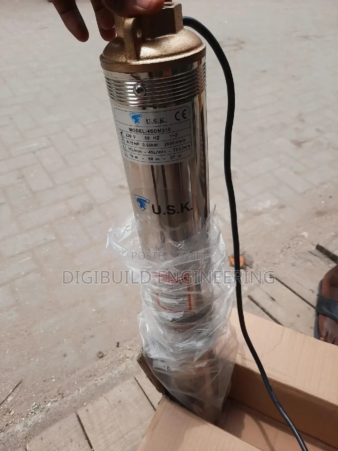 0.75hp Usk Submersible Water Pumping Machine