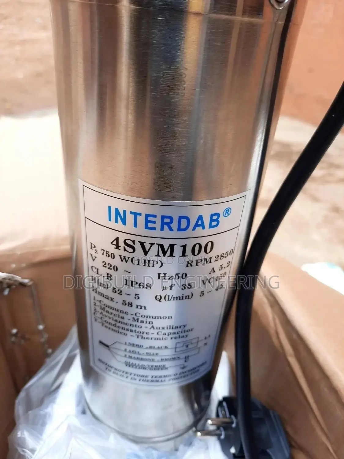 Interdab Junior Submersible Water Pumping Machine