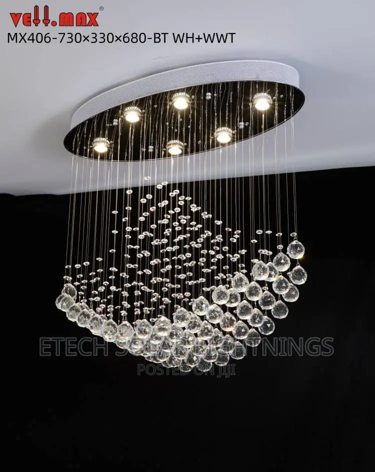 Exclusive Luxury LE D Rain Dropping Chandelier Light 800mm