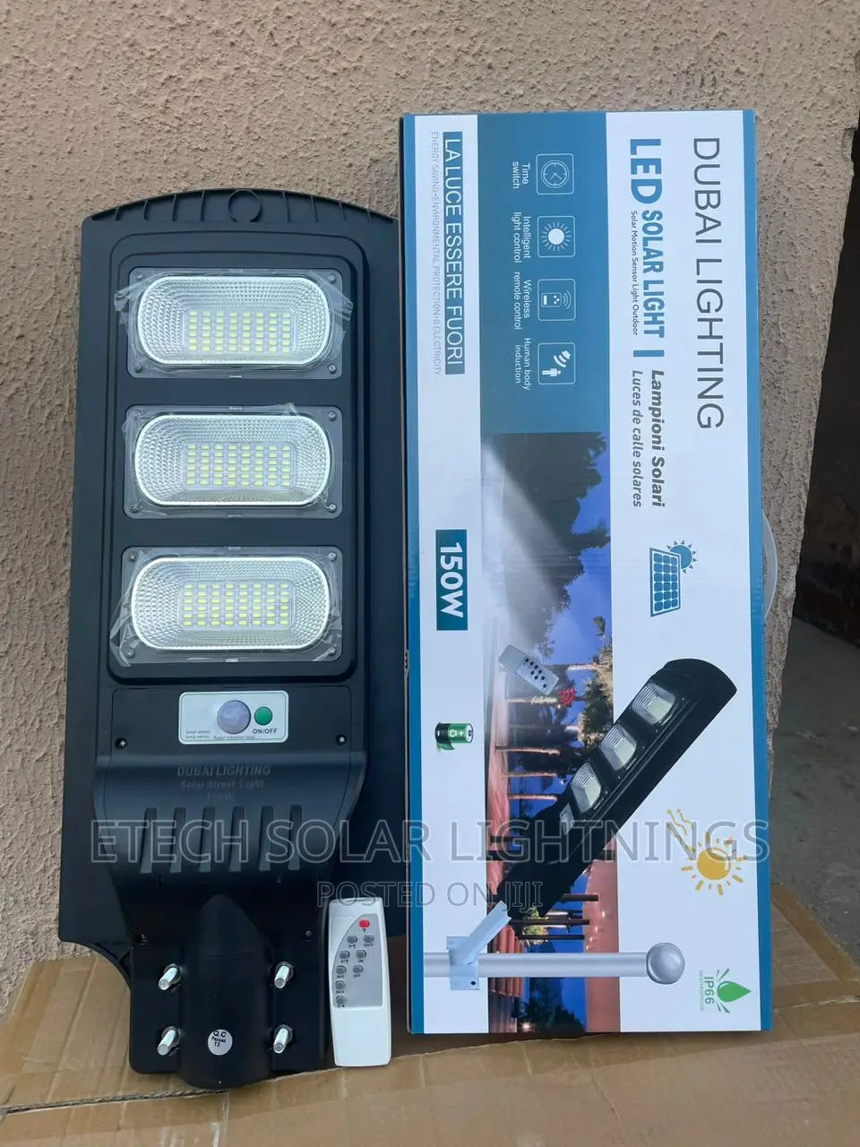 Original 150 Wats 3 Eyes Solar Street Light, Garden Lights