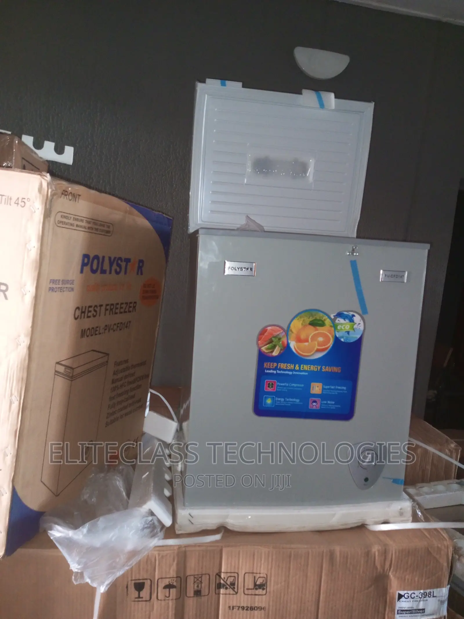 Chest Freezer (Pv-Cfd147) With Storage Basket-Polystar