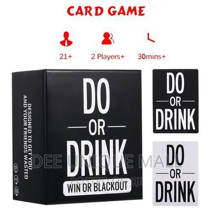 Do Or Drink Card Games For Adults