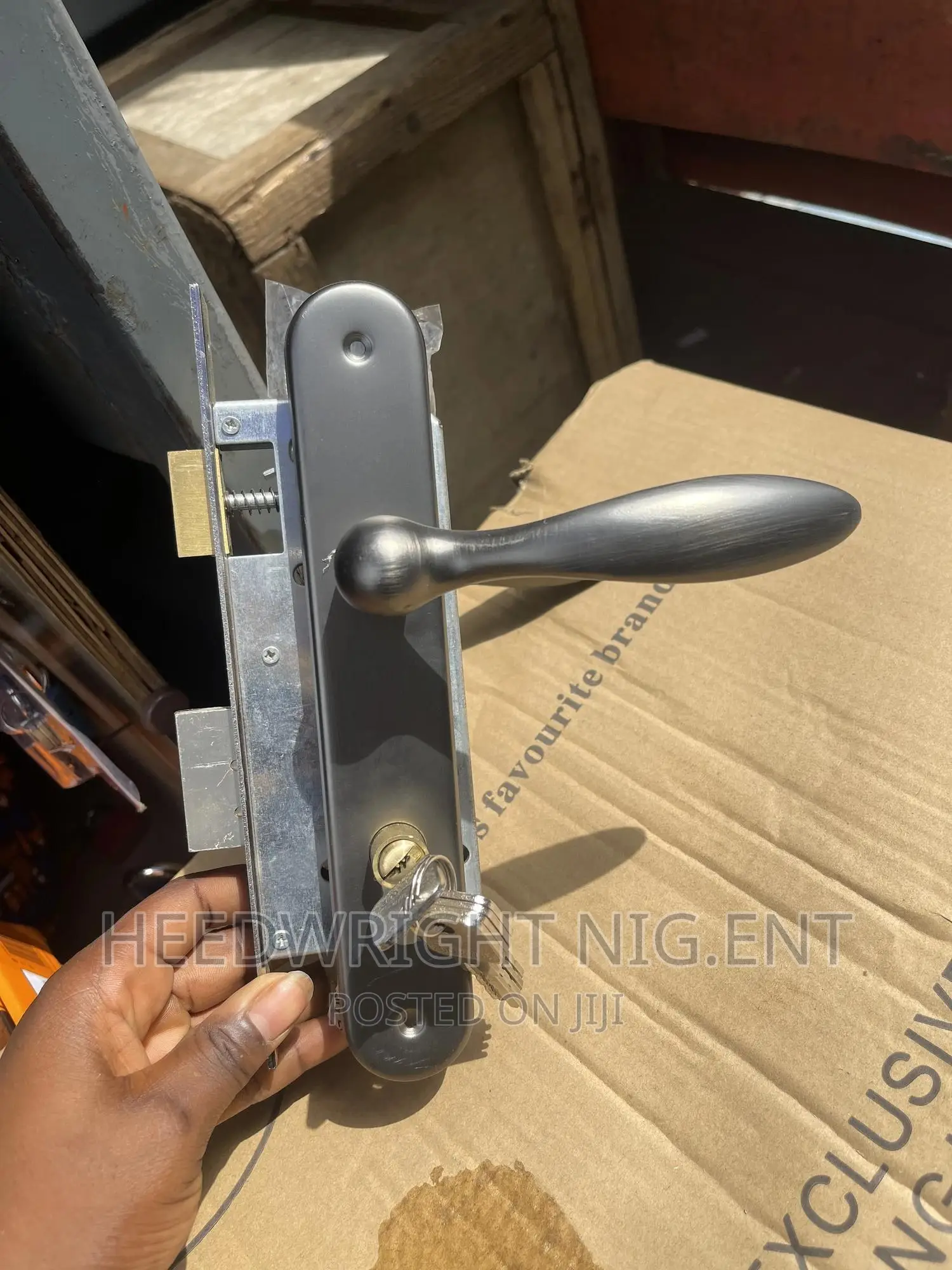 Matt Black Complete Door Lock