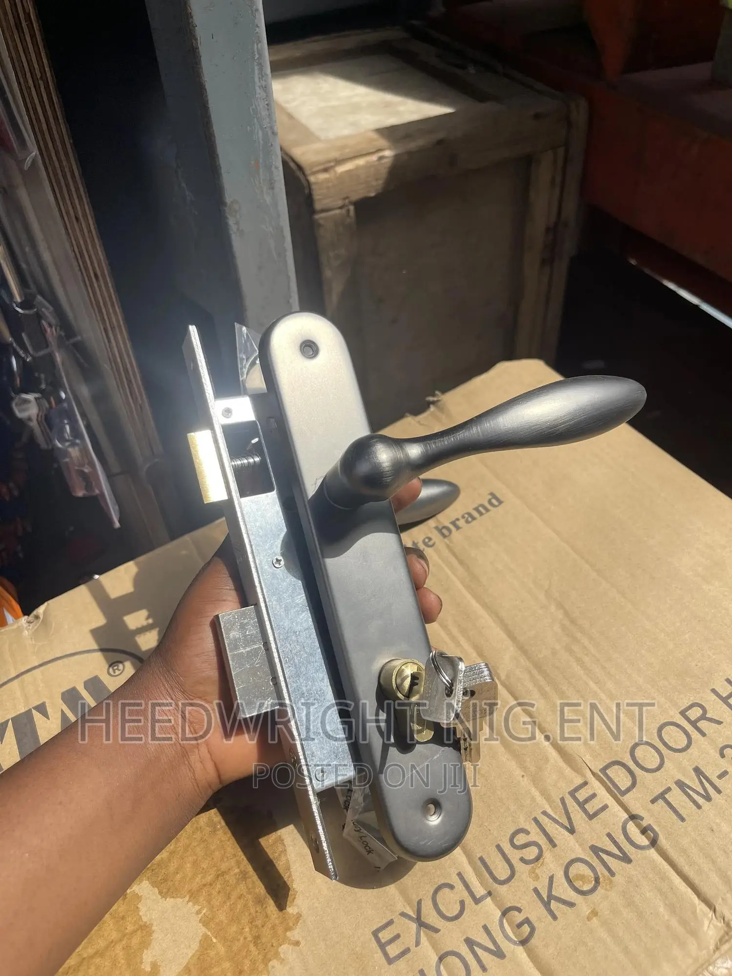 Matt Black Complete Door Lock