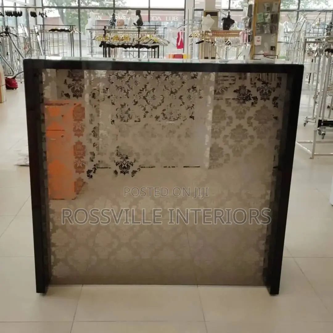 Padded Velvet Receptionist Desk / Front Desk