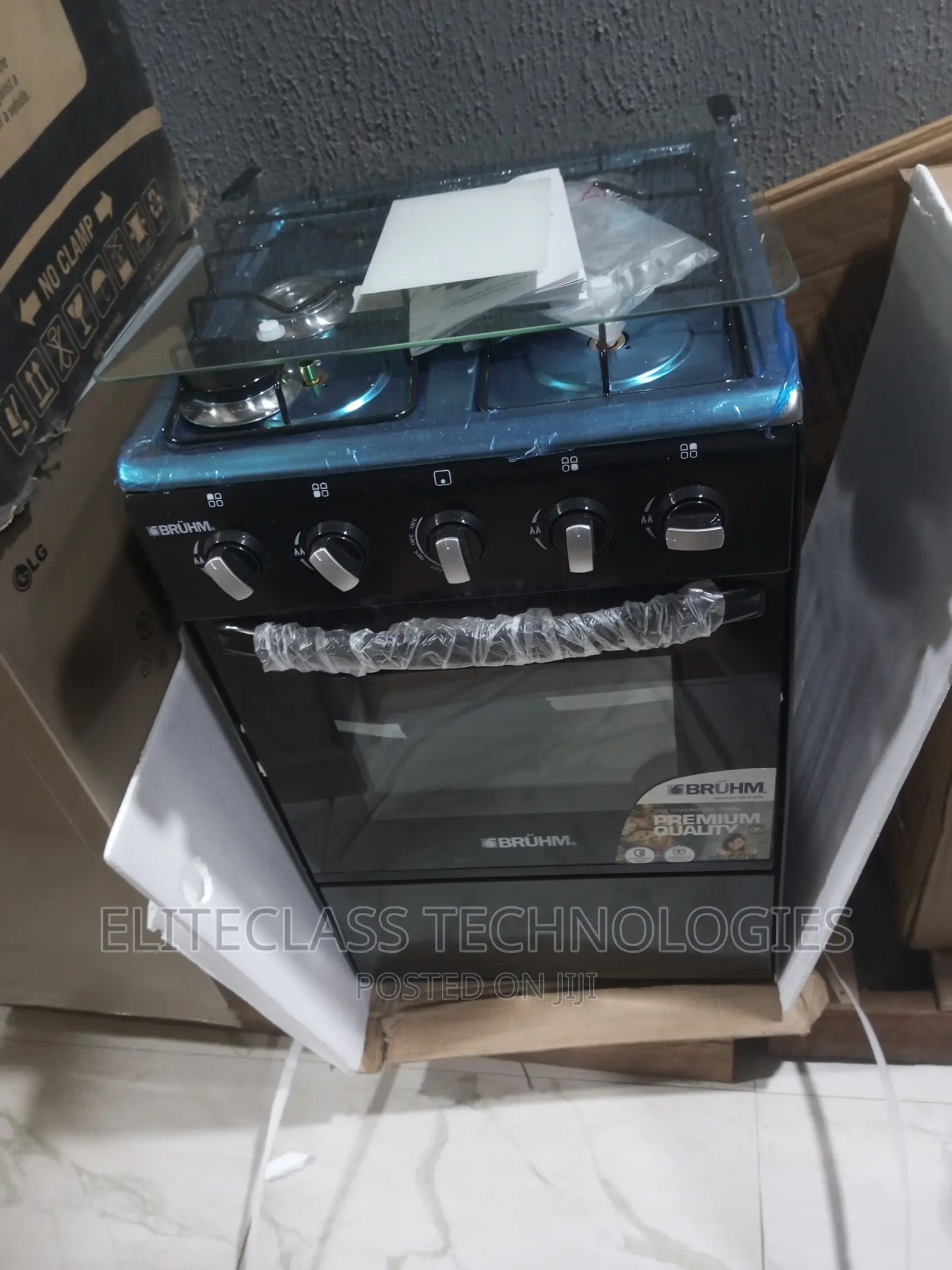 Adjustable Bruhm Gas Cooker BGC-55401b