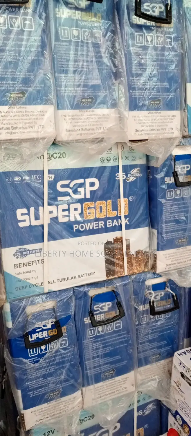 250ah Super Gold Tall Tubular Battery