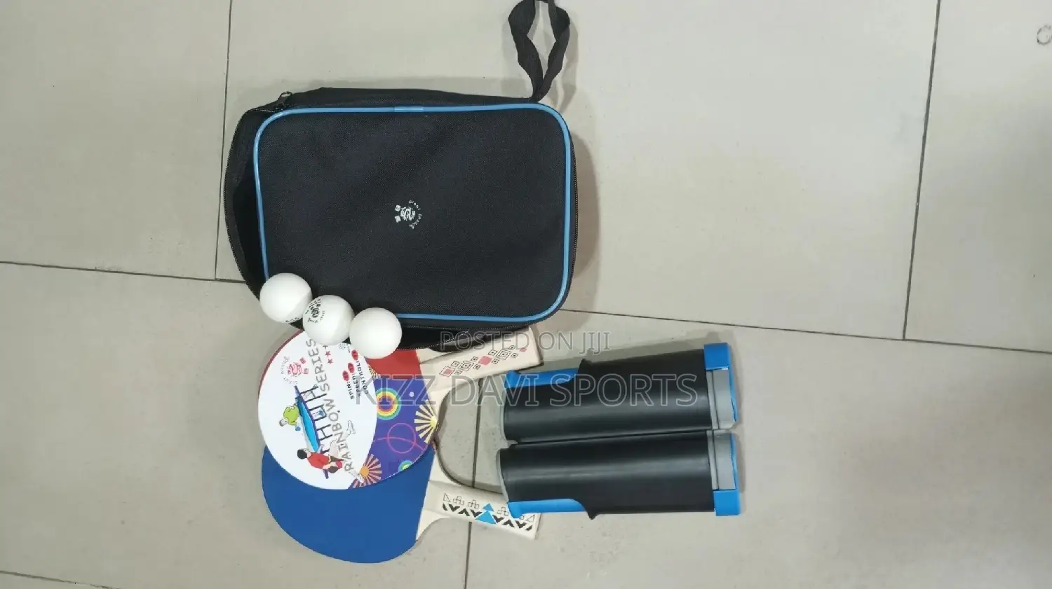 Table Tennis but and Net 3 Piece of Ball