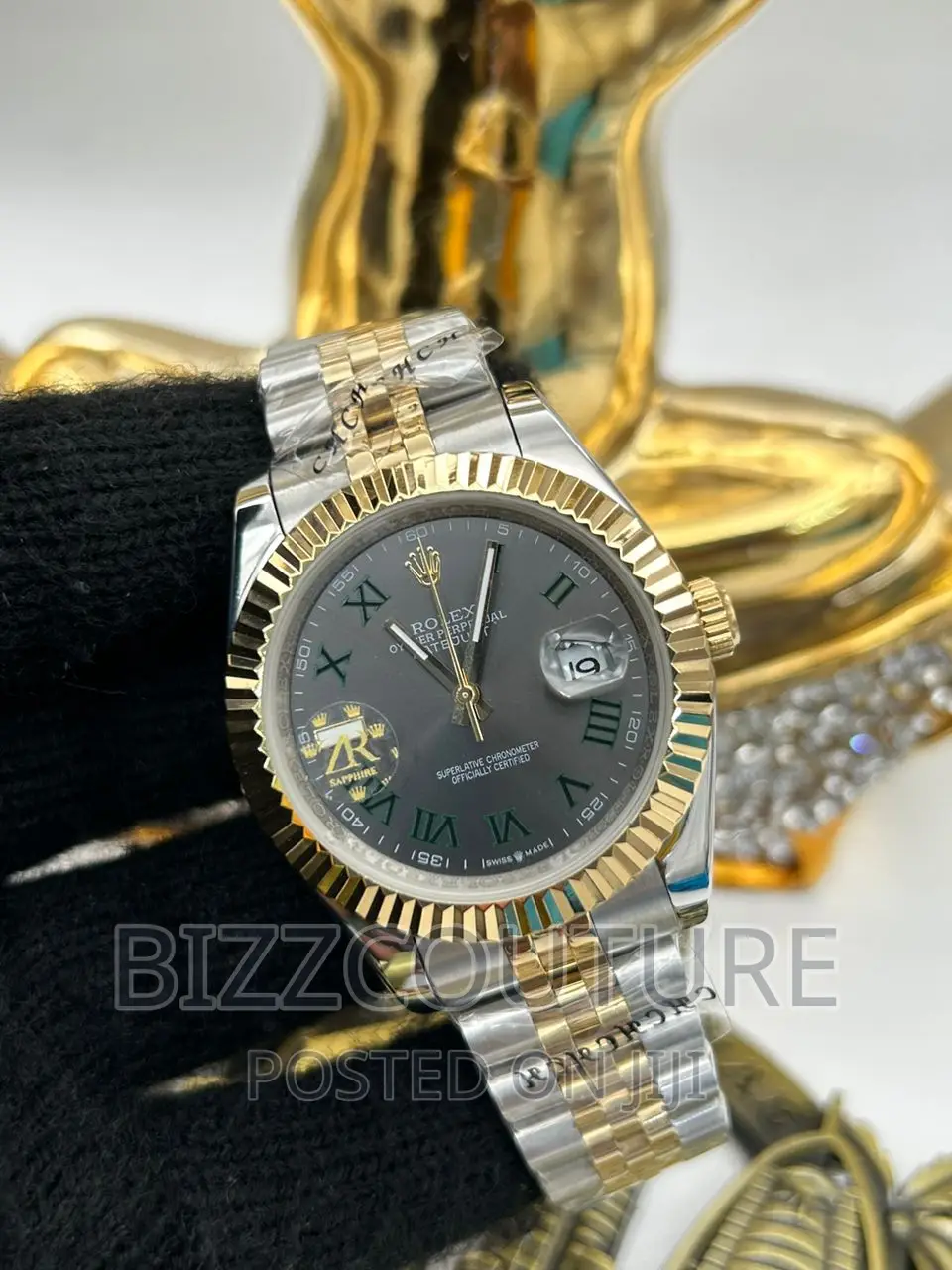 Original ROLEX DATE-JUST Silver Chain Available in Store