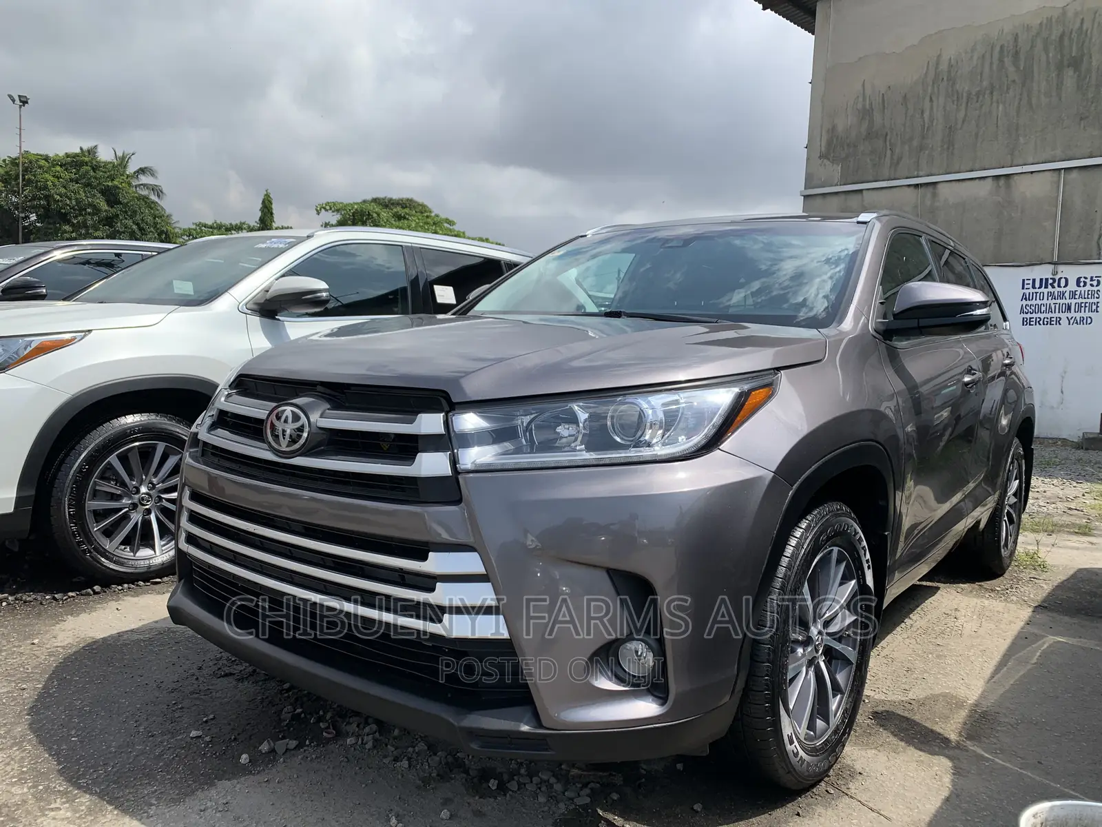 Toyota Highlander XLE 4x4 V6 (3.5L 6cyl 8A) 2018 Gray