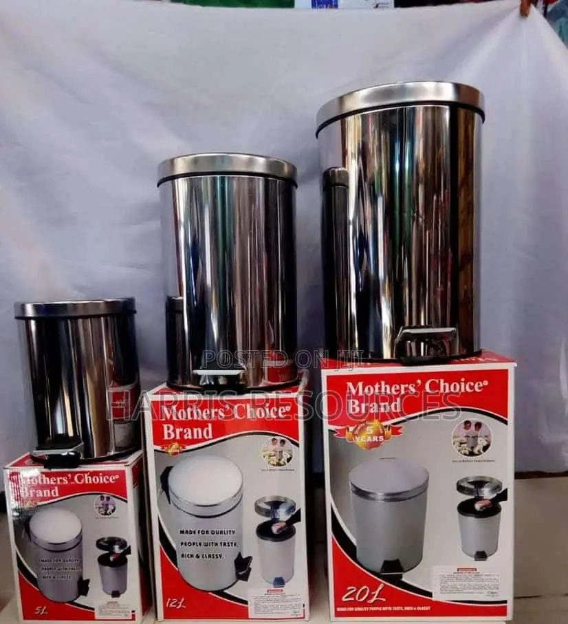 Stainless Pedal Foot Dust Bin