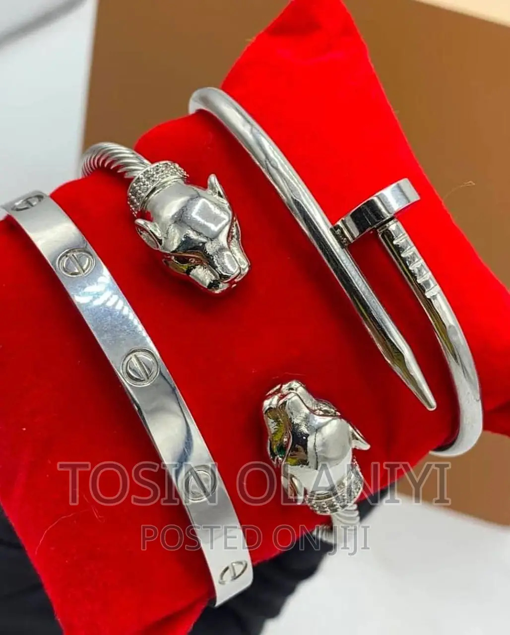 Snake Head and Clover Bracelets
