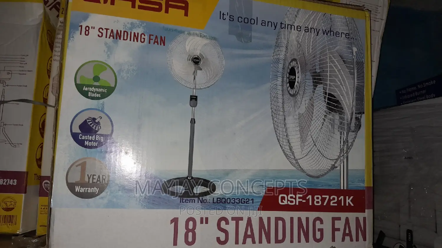 18" QASA Standing Fan -QSF-18721