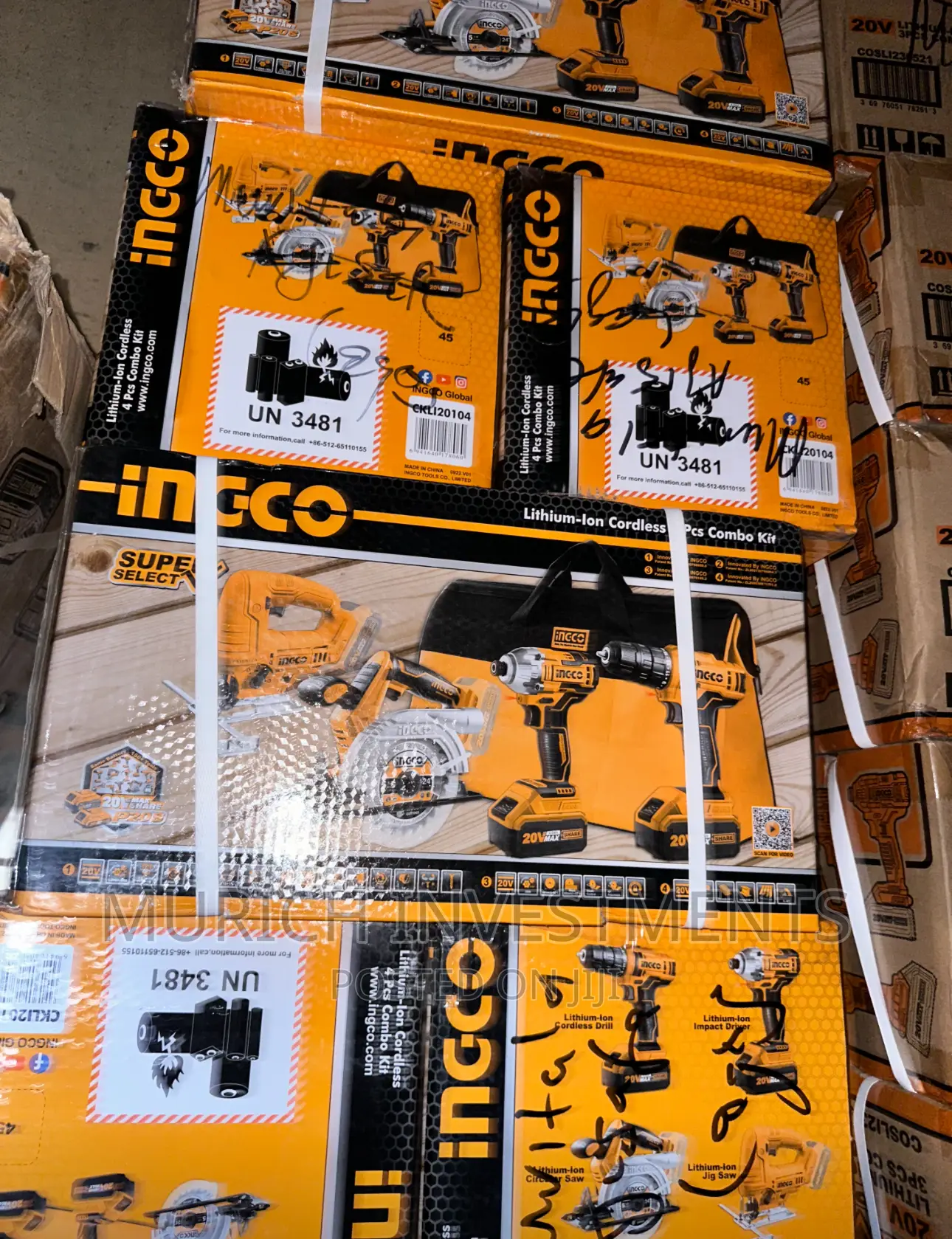 Ingco Lithium-Ion Cordless 4 PCS Combo KIT