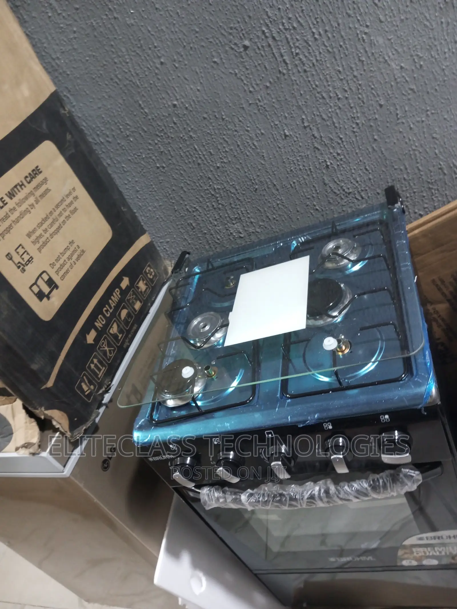 Brand New/Easy to Use 4 Burner Bruhm Gas Cooker BGC-55401b