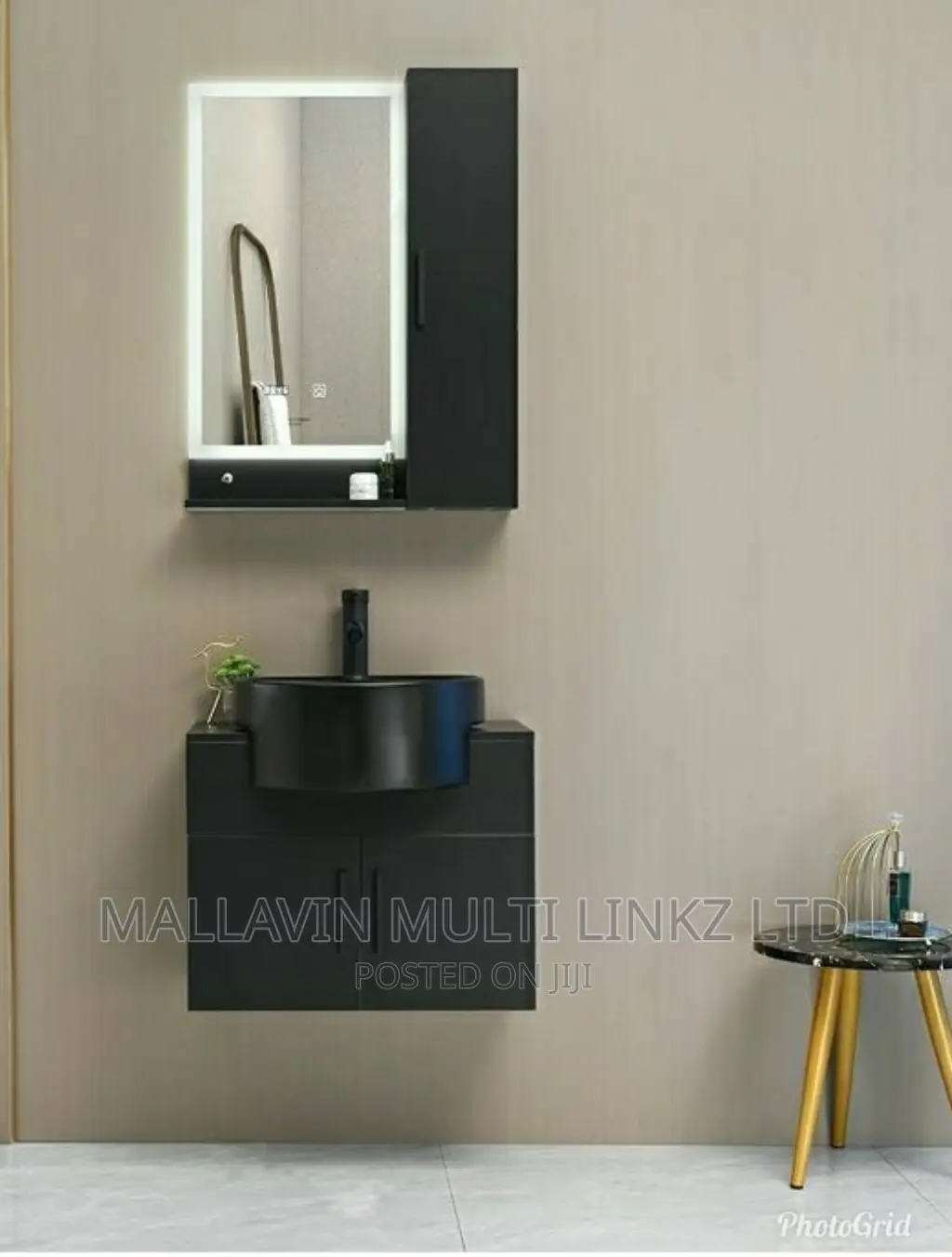 60cm Wall Hung Cabinet Basin With Cabinet Mirrors
