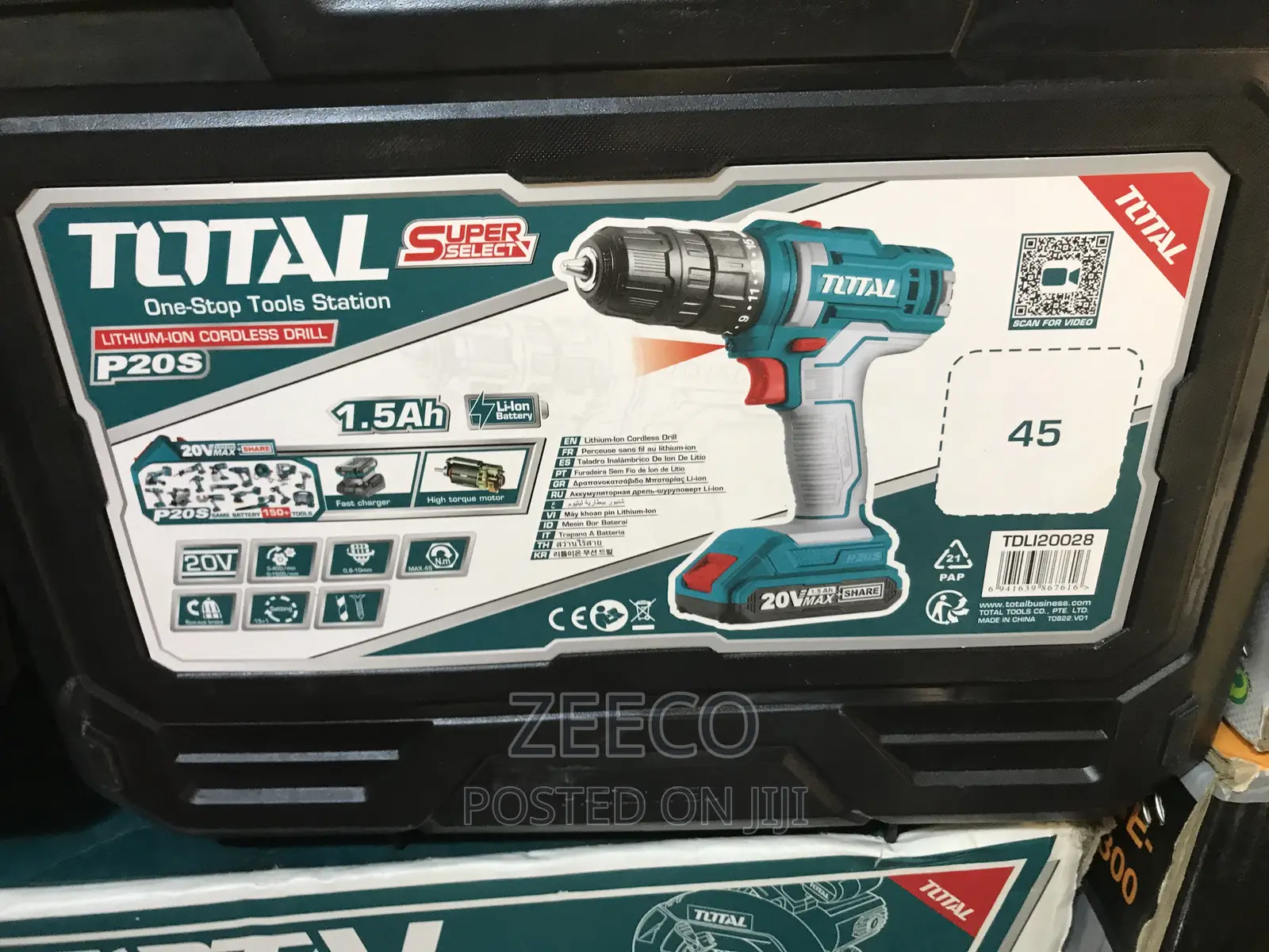 Impact Cordless Drill Machine 20v