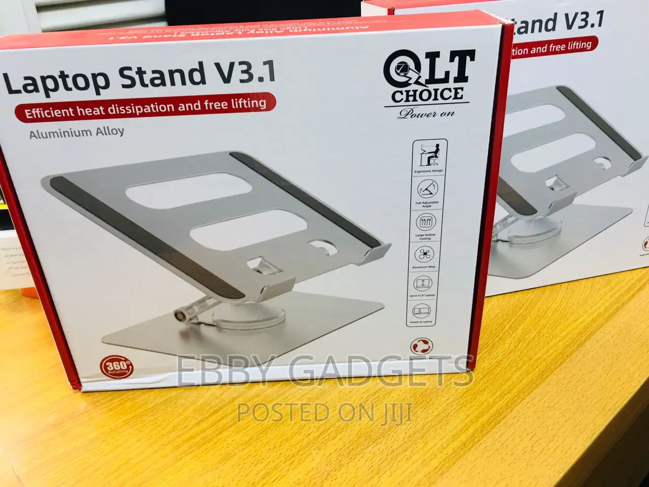 QLT 360 Degrees Rotational Laptop Stand for - 10-17.5 Inches
