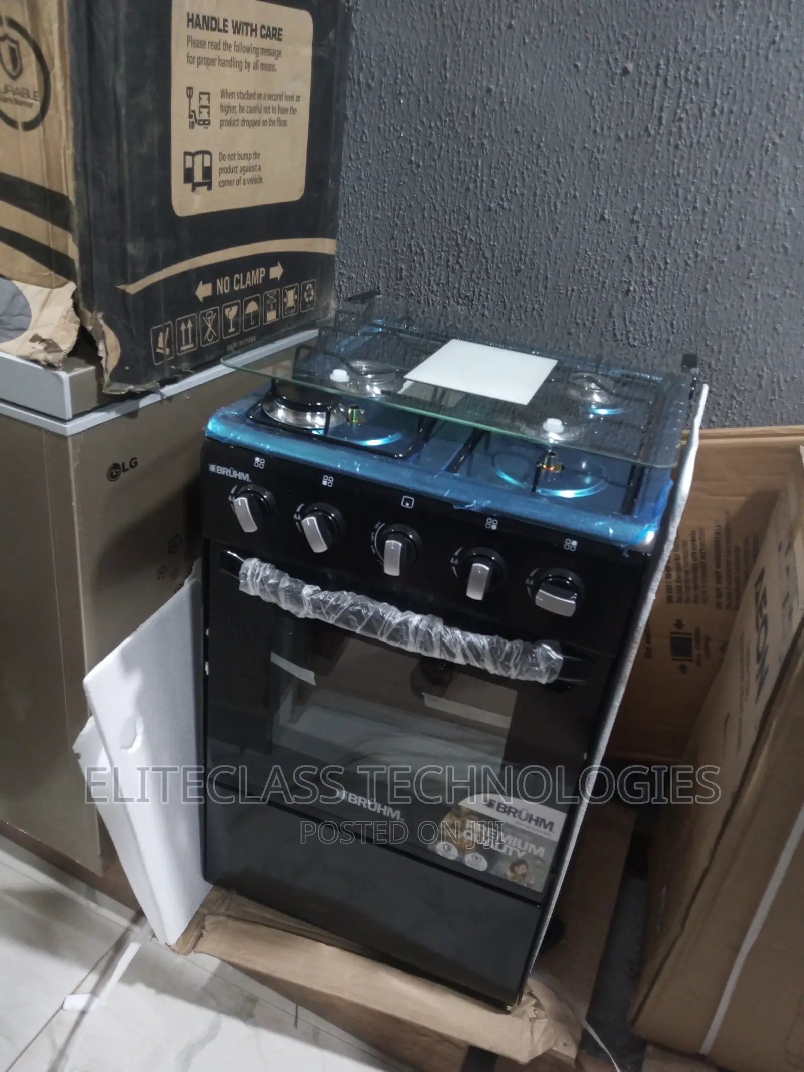 The New 4 Burner Bruhm Gas Cooker BGC-55401b Multi