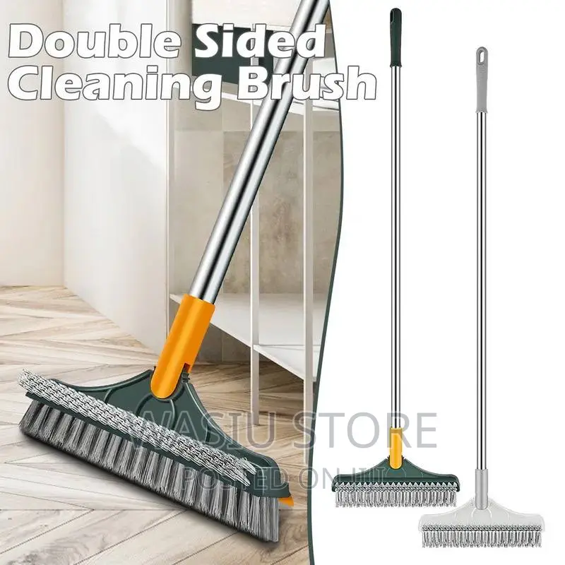 3 in 1 Bathroom Long Handle Brush Bristles