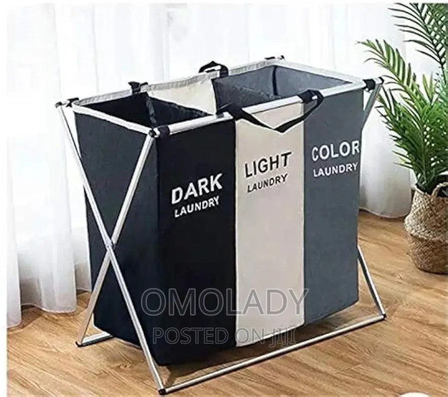 Three Grid Home Laundry Sorter