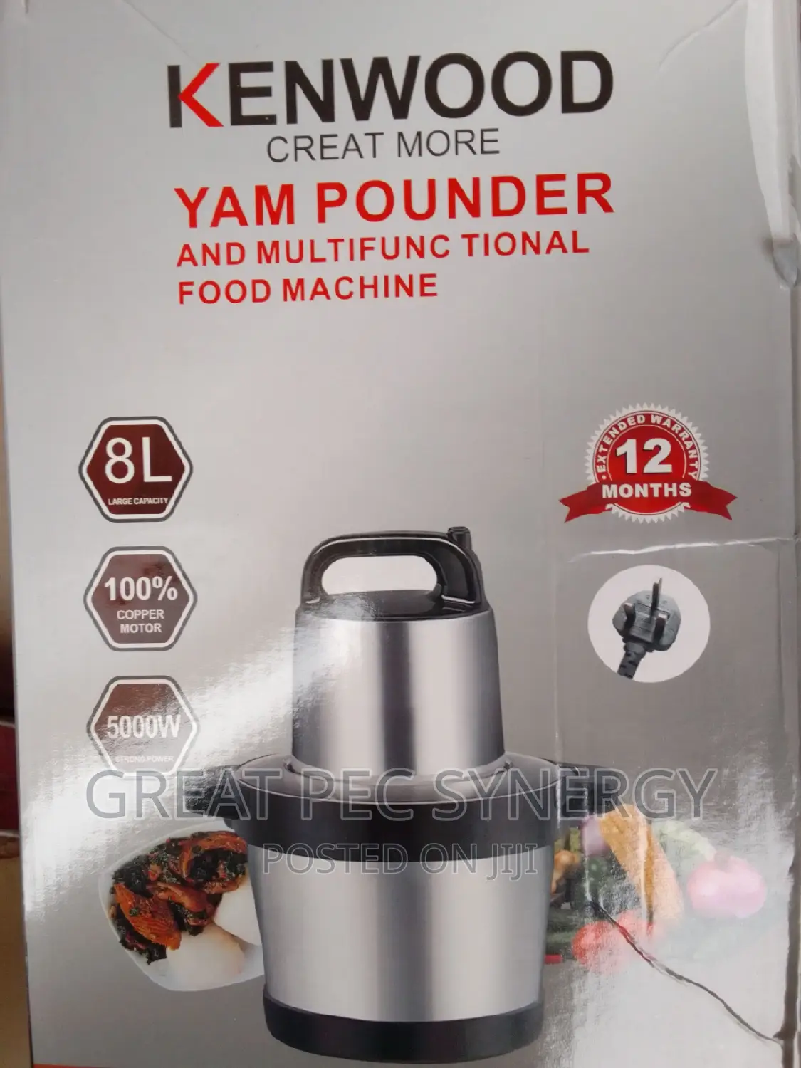 8L Kenwood Yam Pounder