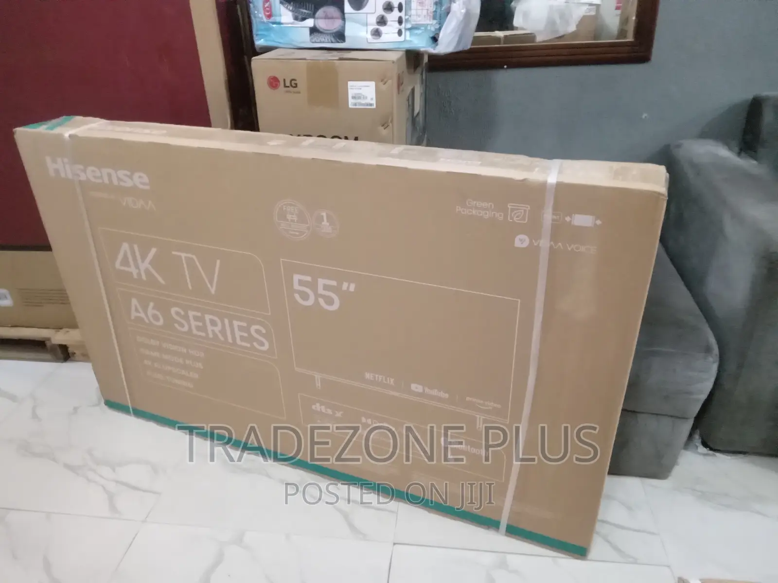Original Hisense 55 Inch Smart Uhd TV With Youtube+Netflix