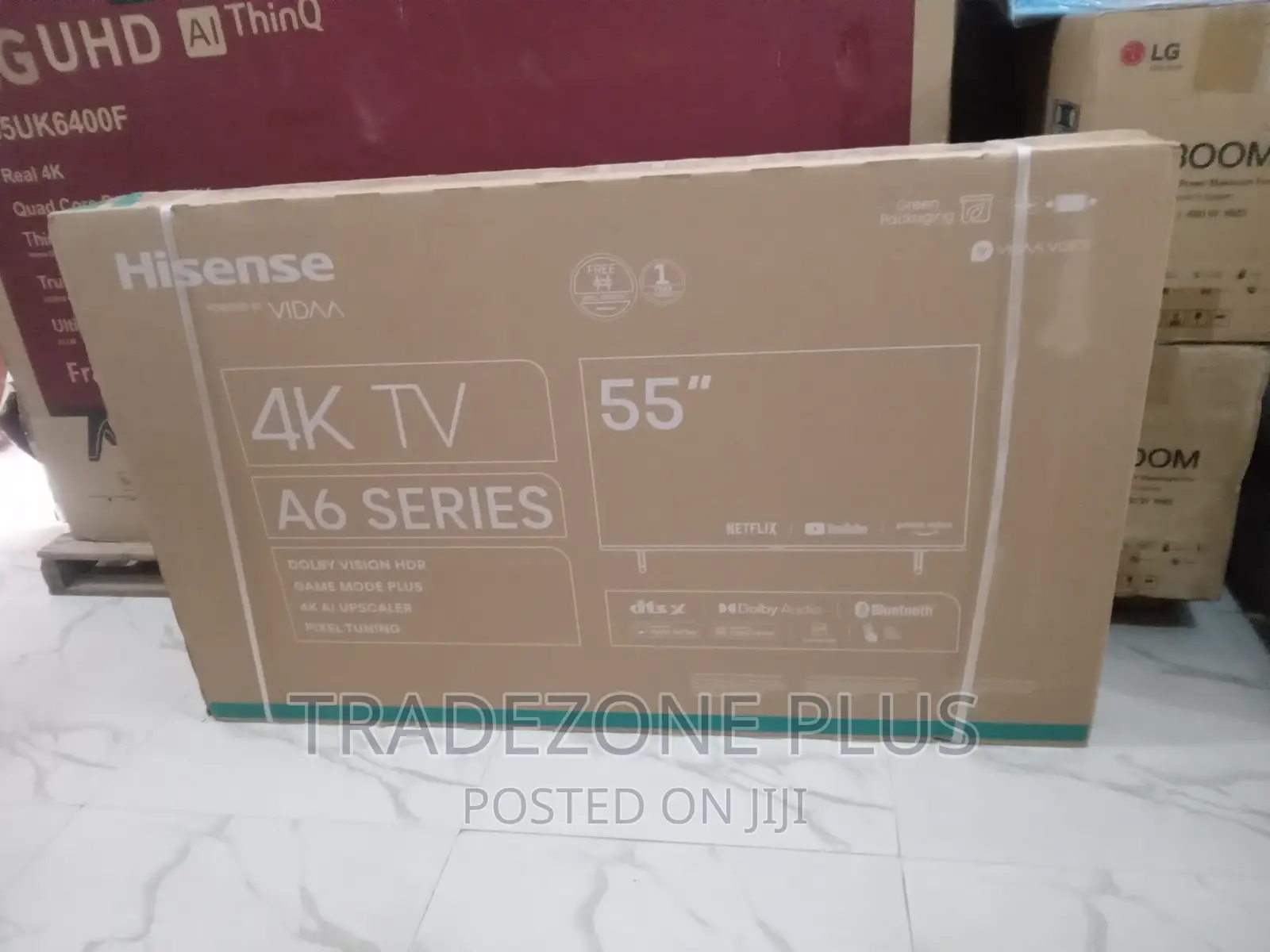 Original Hisense 55 Inch Uhd Smart TV With Youtube+Netflix