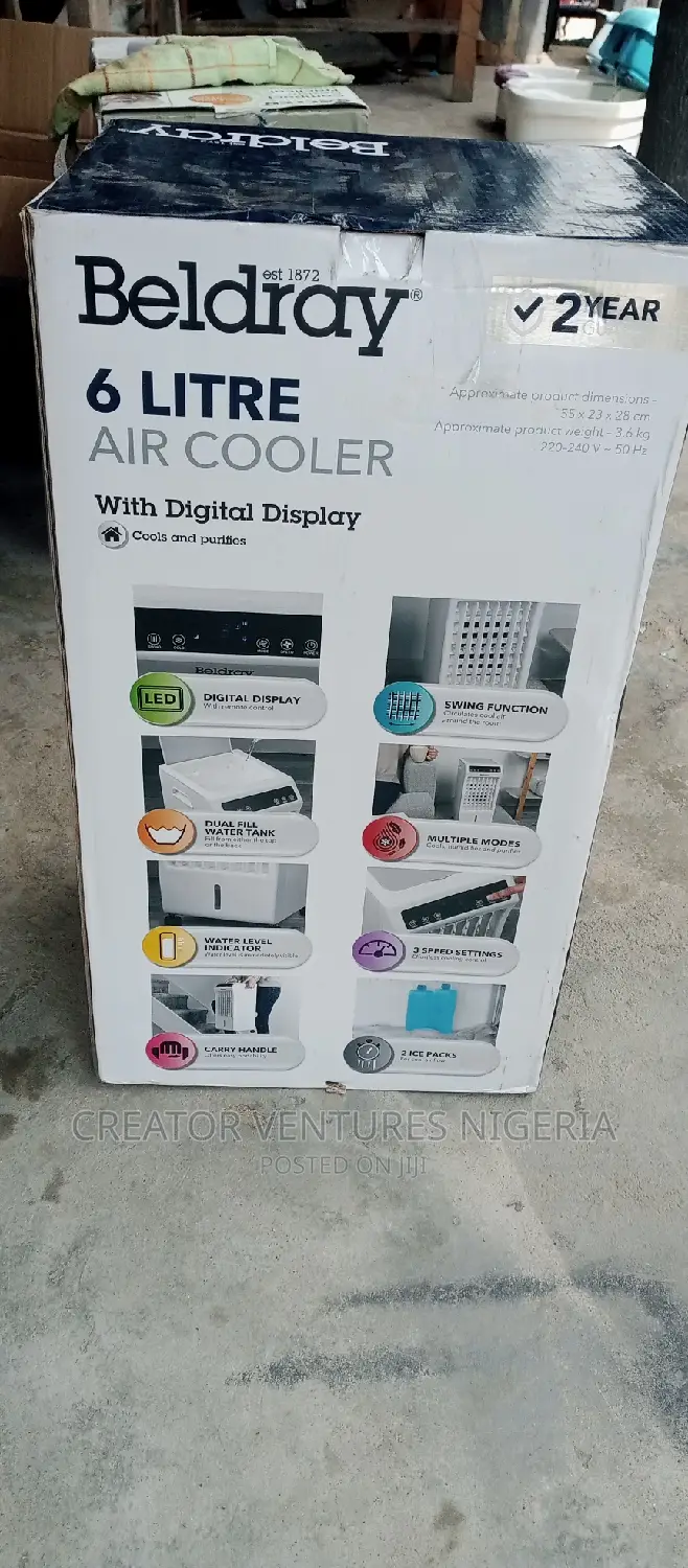 Beldray Mobile Air Cooler,Low Voltage,4 in 1,