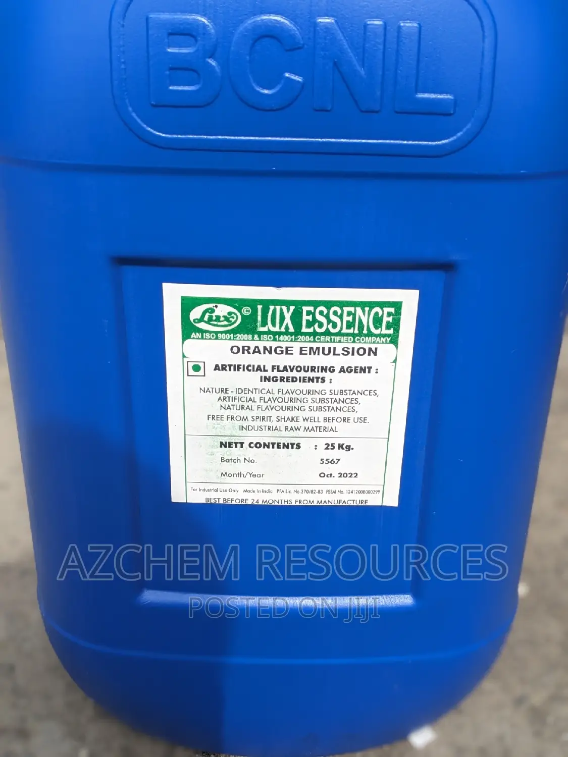 Orange Emulsion 25kg