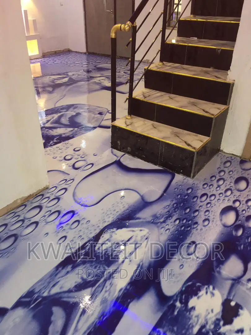 Ice  Cube 3d Epoxy Flooring