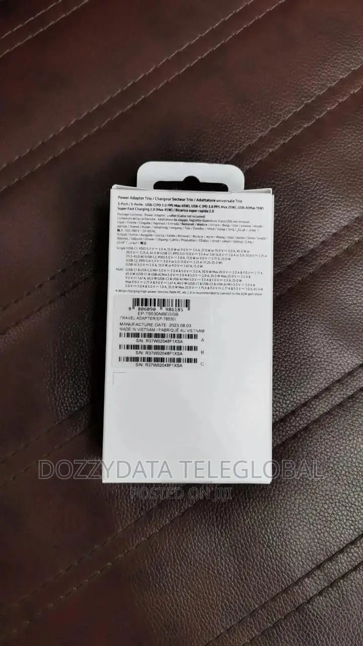 Samsung 65w Usb C Adapter Trio 3 Ports