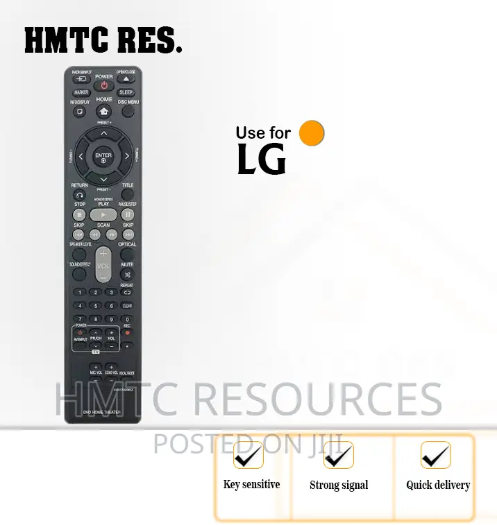 LG 3d/Bluray Home Theatre Sound System Remote Control