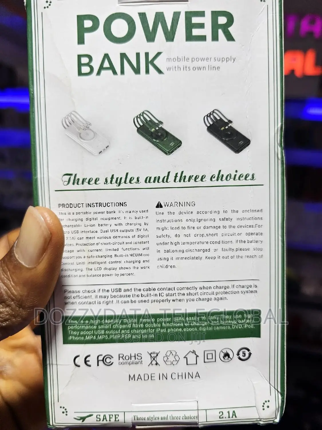 Original 20000mah Wireless Powerbank With 4 Cables