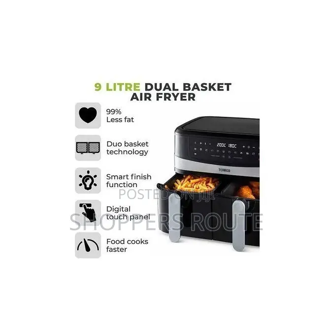 Tower Exquisite 8L Dual Basket Vortx Air Fryer