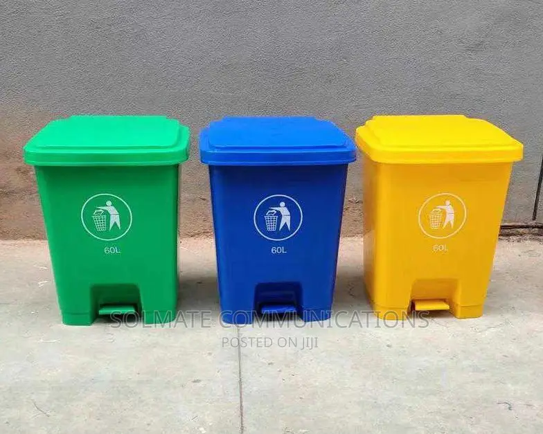 60L Waste Bin Foot Pedal For Hygienic Hands-free Handling