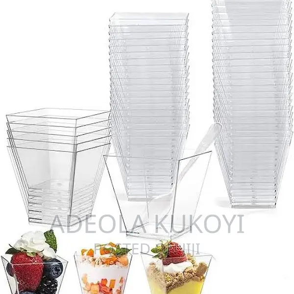 1000pcs of Disposable Desert Cups Mini Dessert Cup- 8oz