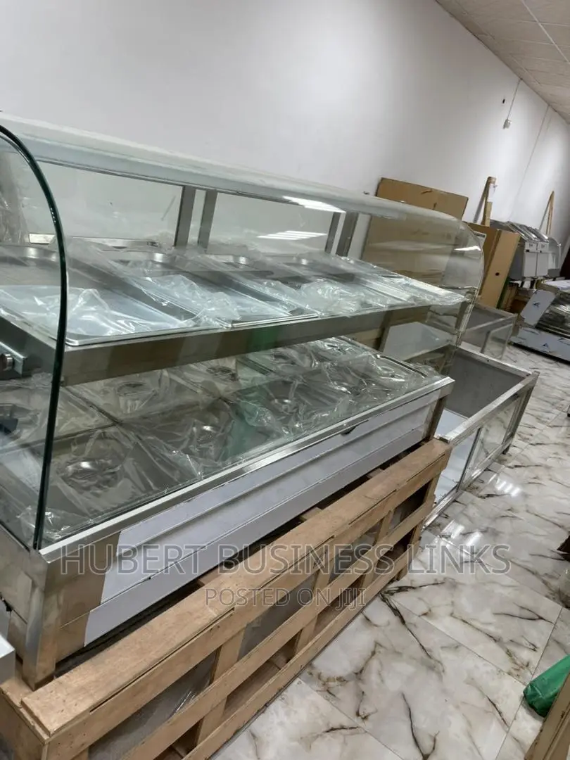 Food Warmer 10bowl Up and Down Curved Glass Foreign