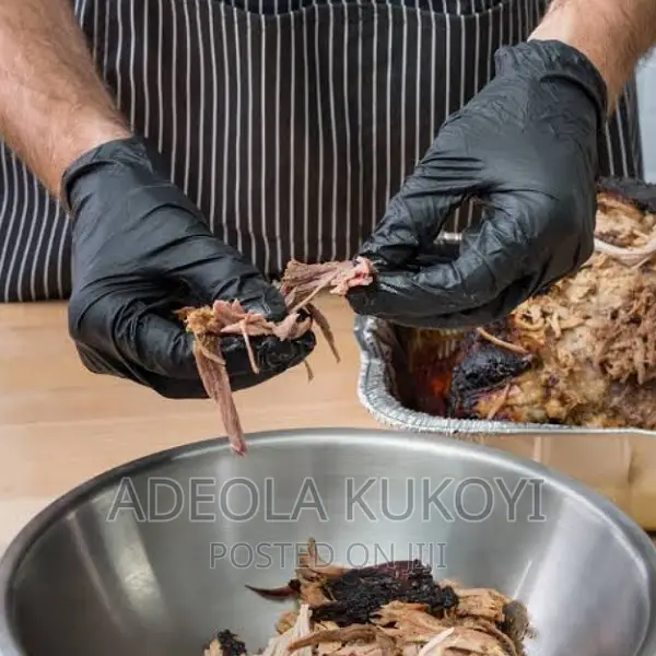 10 Packs of Black Bakers Gloves - A Pack of 100pcs