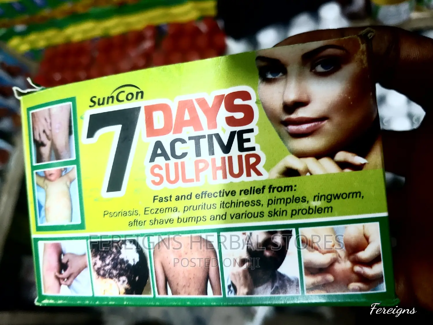 7 Days Active Surphur Powder, Remedy for Any Skin Condition